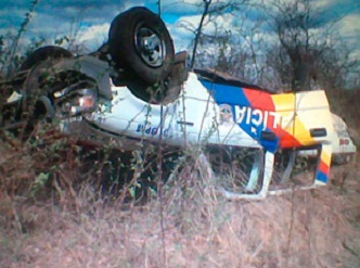 Imagem do acidente automobilístico