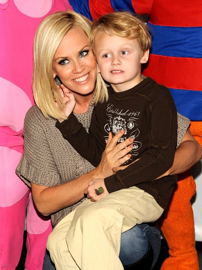 Jenny McCarthy e seu filho Evan