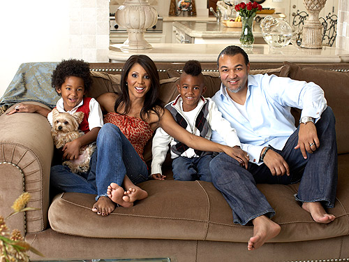 Toni Braxton e sua família