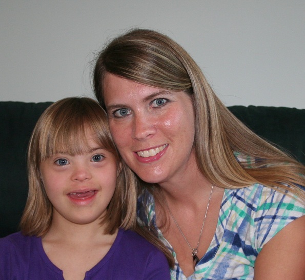 Michelle, do blog “Big Blueberry Eyes”; mãe da Kayla, que tem Síndrome de Down