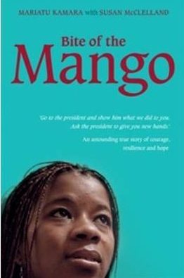   Livro que conta a história de Mariatu Kamara escrito pela jornalista Susan Mc Clelland