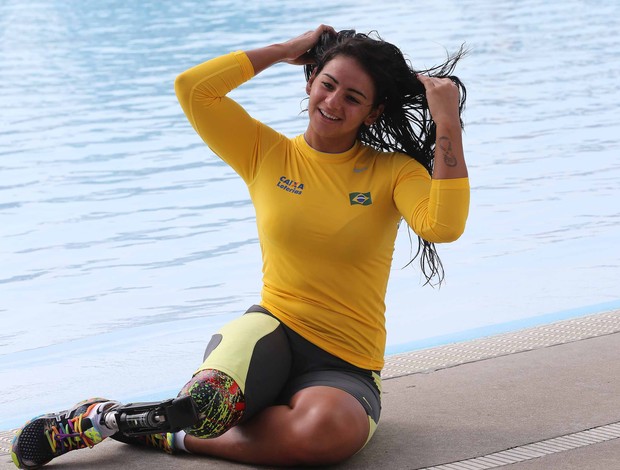 Camille Rodrigues: a musa da natação paralímpica brasileira (Foto: Washington Alves/CPB)