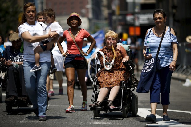 1ª marcha do Orgulho das Pessoas com Deficiência Física em Nova York