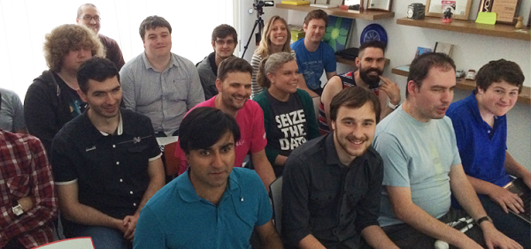 Participantes da hackathon Londres
