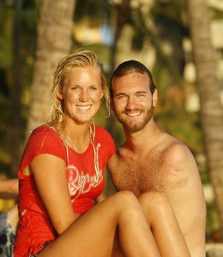 Bethany Hamilton e o ator e palestrante Nick Vujicick