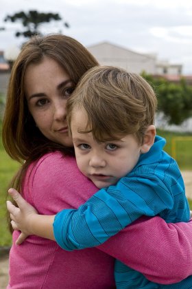 Marilia do Rosário e seu filho Thiago