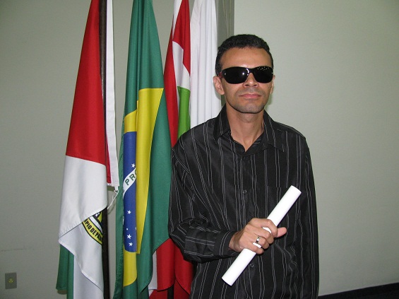 Psicólogo Geofilho no dia da sua formatura em gabinete (15/02/11)