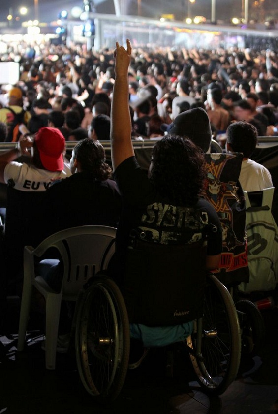 Cadeirantes no Rock in Rio