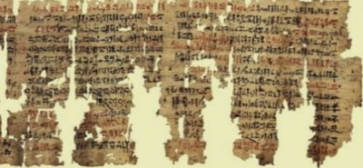 Papiro médico, contendo procedimentos para curar os olhos - Museu Britânico.