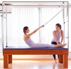 Pilates sobre cadeira de rodas