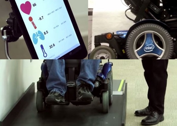 Como funciona a cadeira de rodas da Intel (Foto: Reprodução/YouTube)
