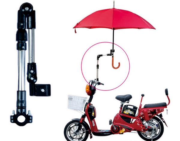 suporte de guarda-chuva para cadeira de rodas.