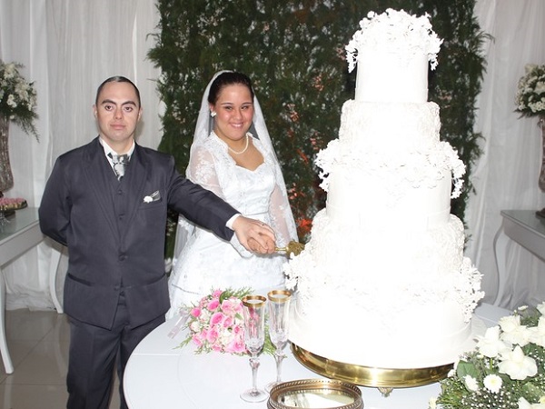 Primeiro casamento de pessoas com síndorme de Down no Piauí (Foto: Amanda Dourado/G1)