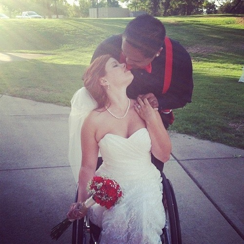 Noiva com deficiência