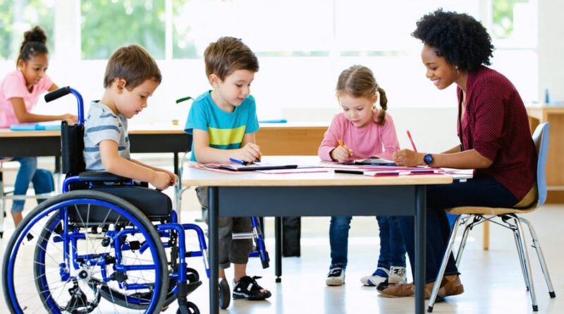 escola para alunos com deficiência