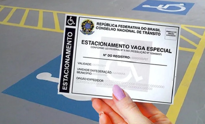 cartão de estacionamento PcD