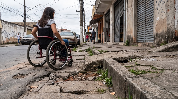Acessibilidade no Brasil: a lei existe. A calçada, não