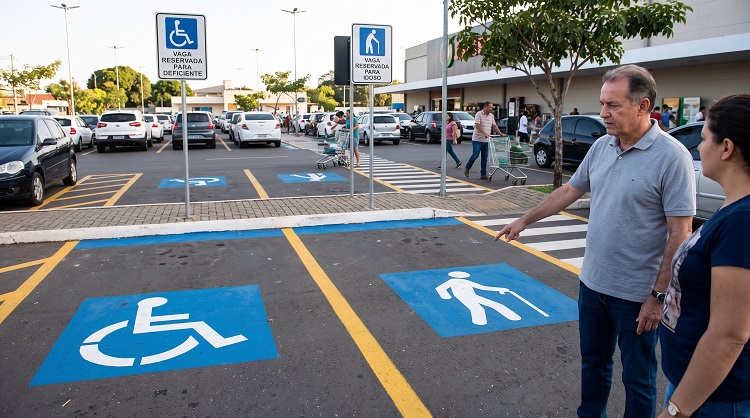 vaga de estacionamento pcd